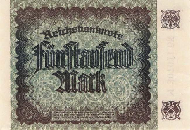 5000 Mark  ro.80a BK 1922